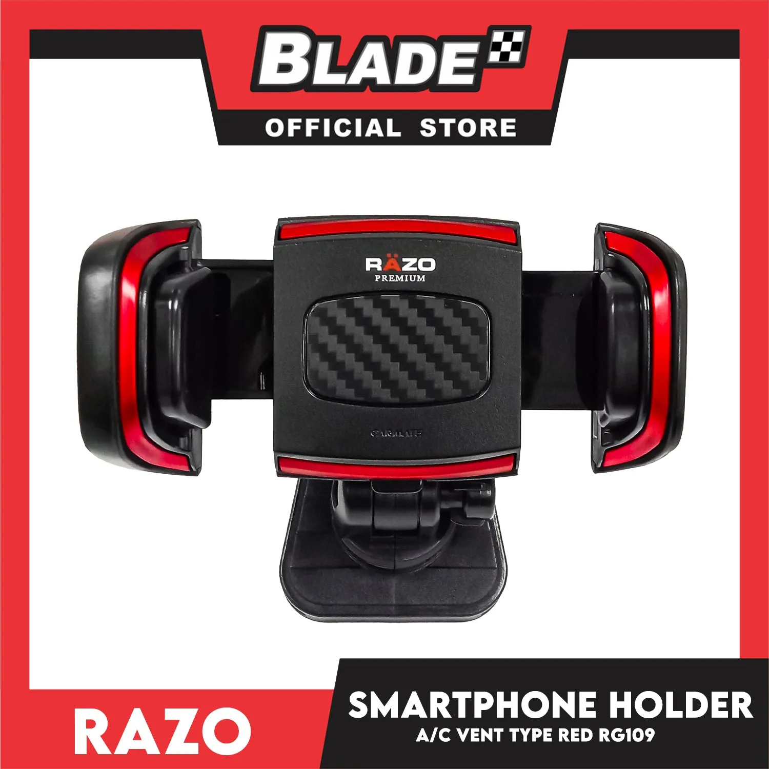 Razo Smartphone Holder A/C Vent Type Red RG109