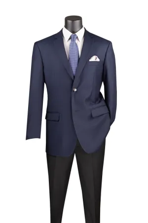 Regular Fit 2 Button Blazer (Navy) B-TR