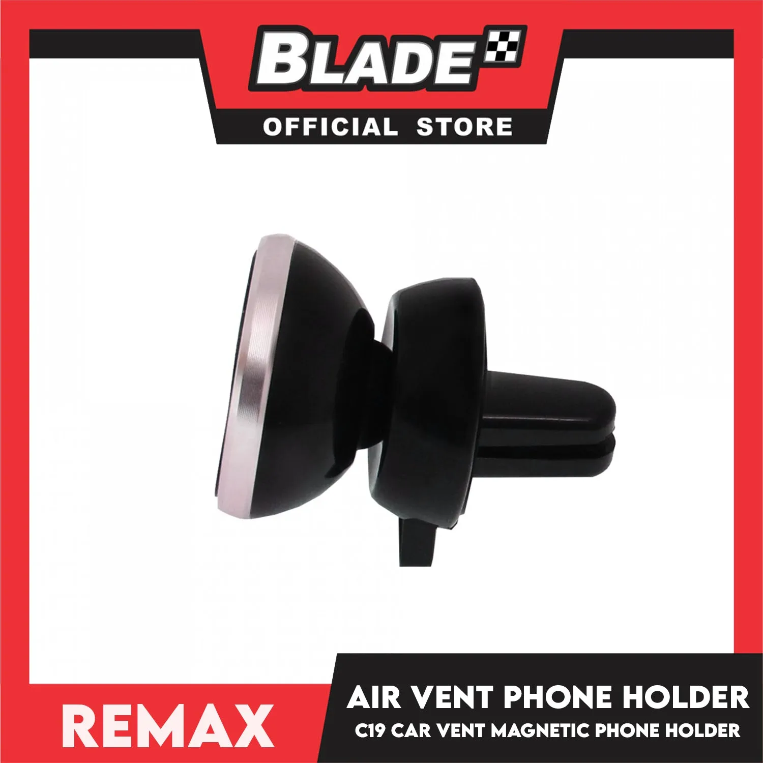 Remax Air Vent Phone Holder Car Vent Magnetic Smartphone Holder C19 (Black with Rosegold)