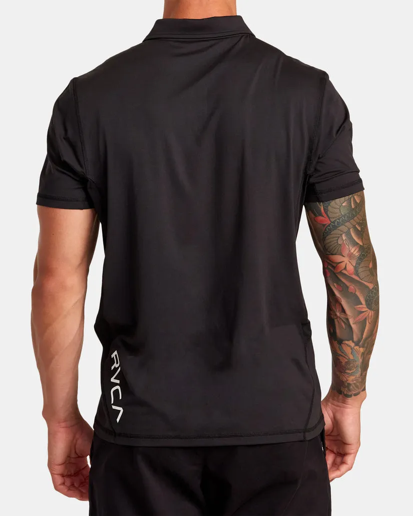 RVCA Mens Sports Vent Technical Polo Shirt