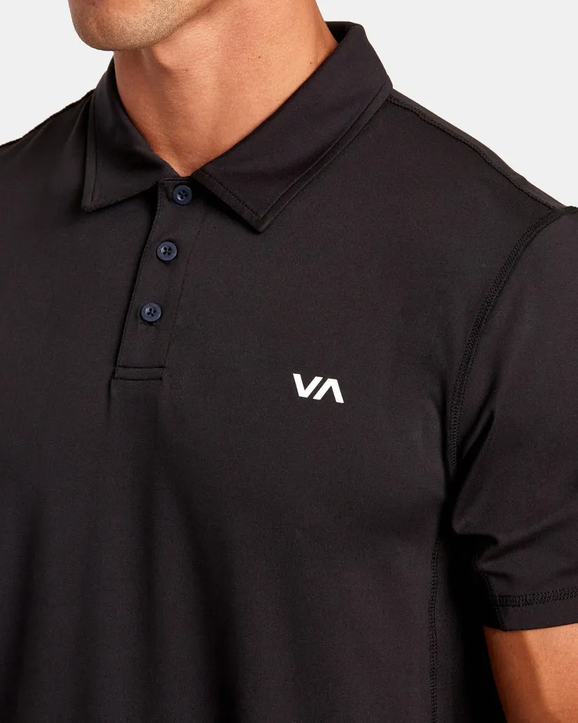 RVCA Mens Sports Vent Technical Polo Shirt