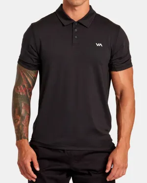RVCA Mens Sports Vent Technical Polo Shirt
