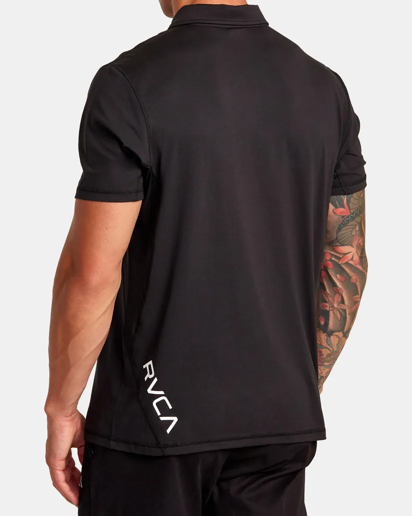 RVCA Mens Sports Vent Technical Polo Shirt