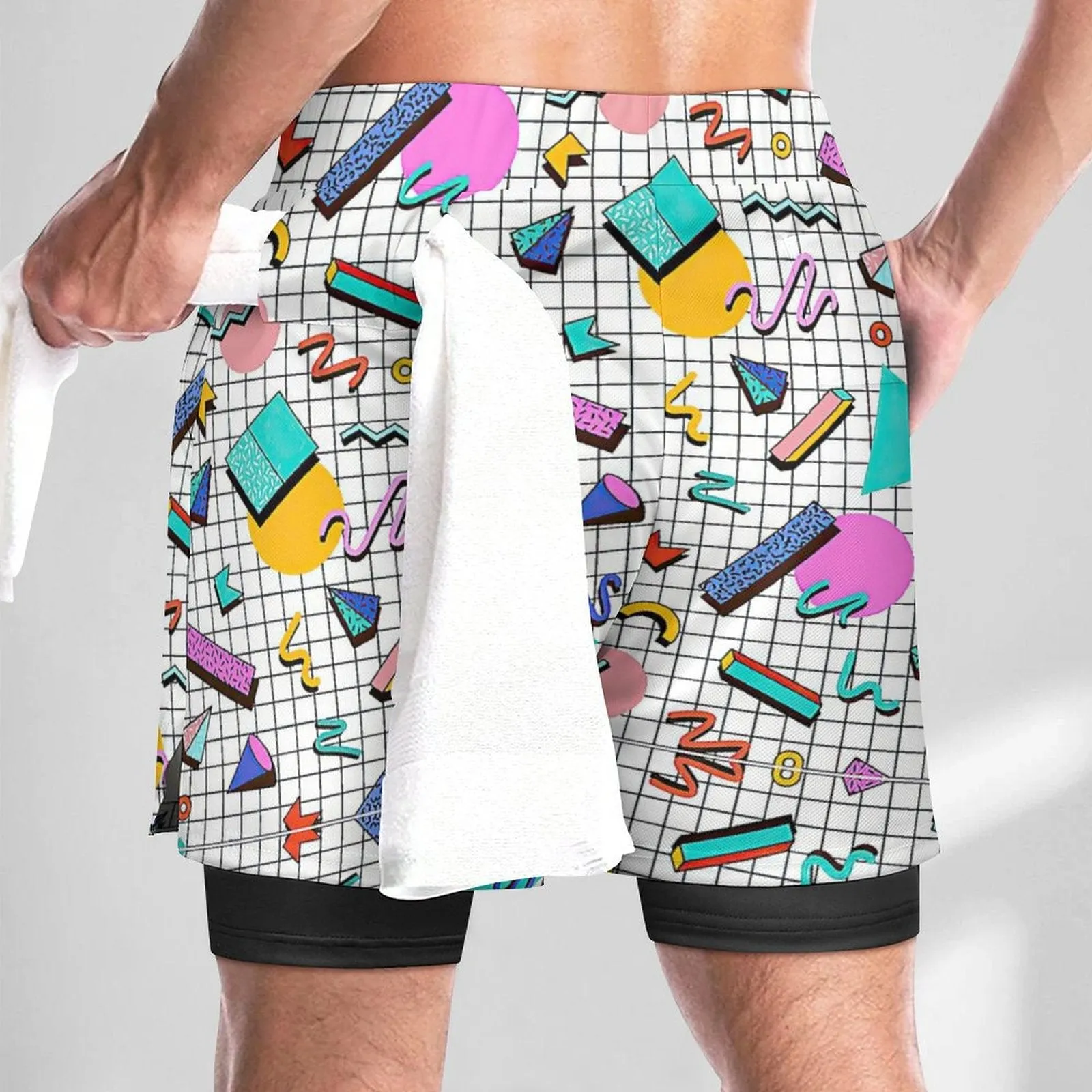 Saved by The Past  - Men Beach Shorts with 4 Pockets