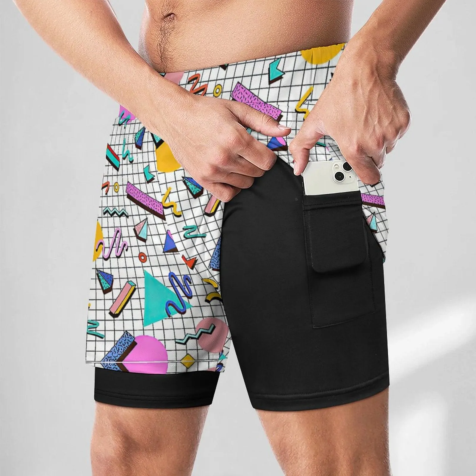Saved by The Past  - Men Beach Shorts with 4 Pockets