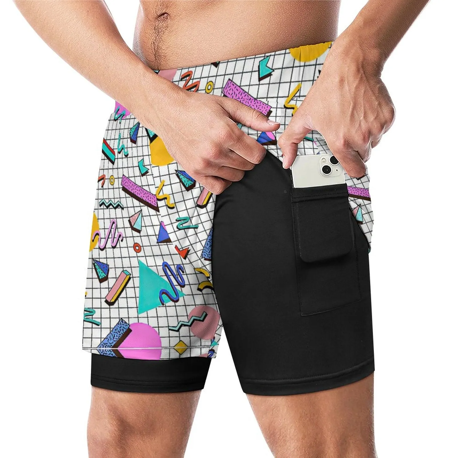 Saved by The Past  - Men Beach Shorts with 4 Pockets