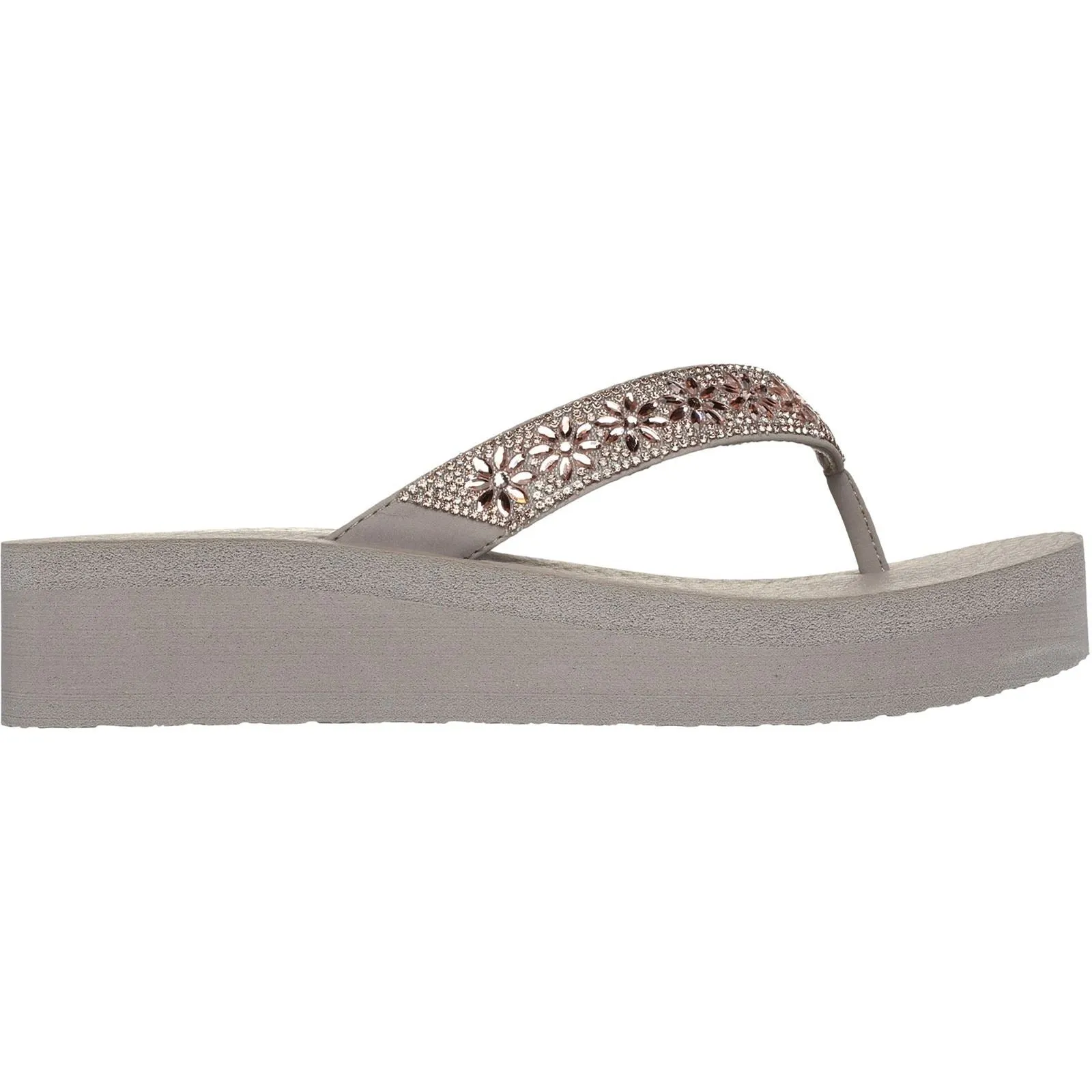 Skechers Women Sandal - Vinyasa - Wild Daisies in Taupe, 3-8 - GAR119638