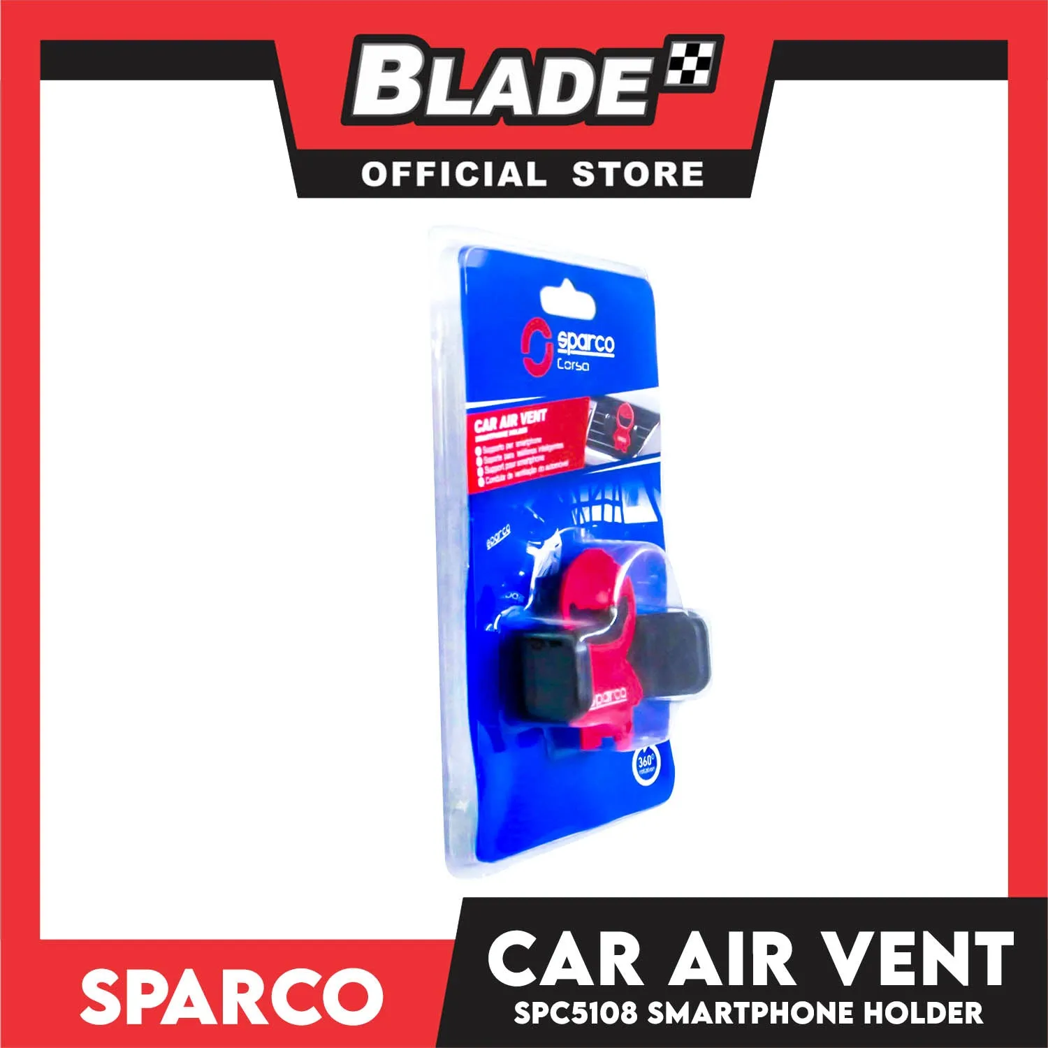 Sparco Corsa Air Vent Smartphone Holder SPC5108