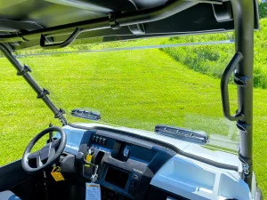 Spike Kawasaki Mule Pro-FXR Full Scratch Resistant  Windshield W/Dual Vents