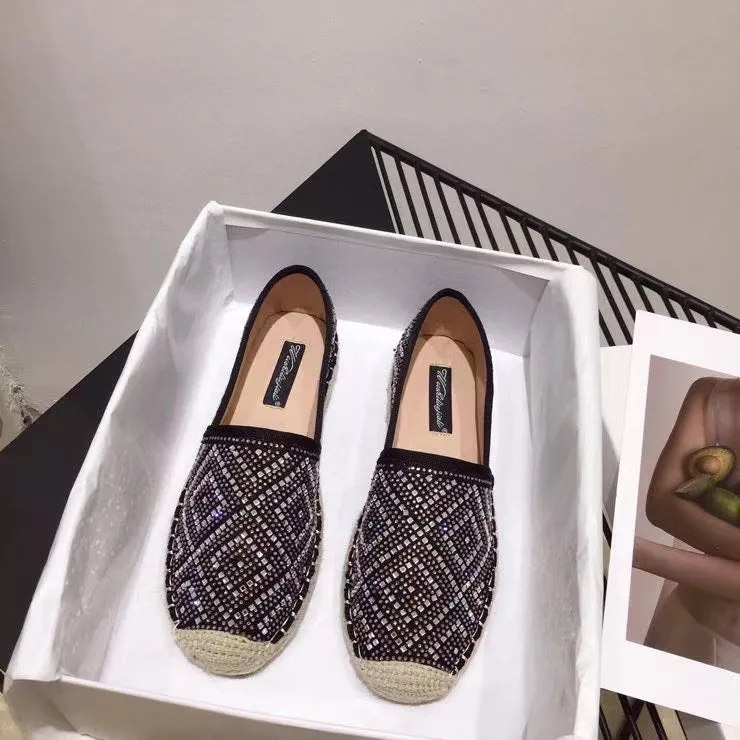 Square Embellishment Rope Flats