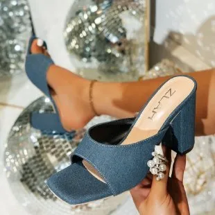 Square Toe High Heel Sandals