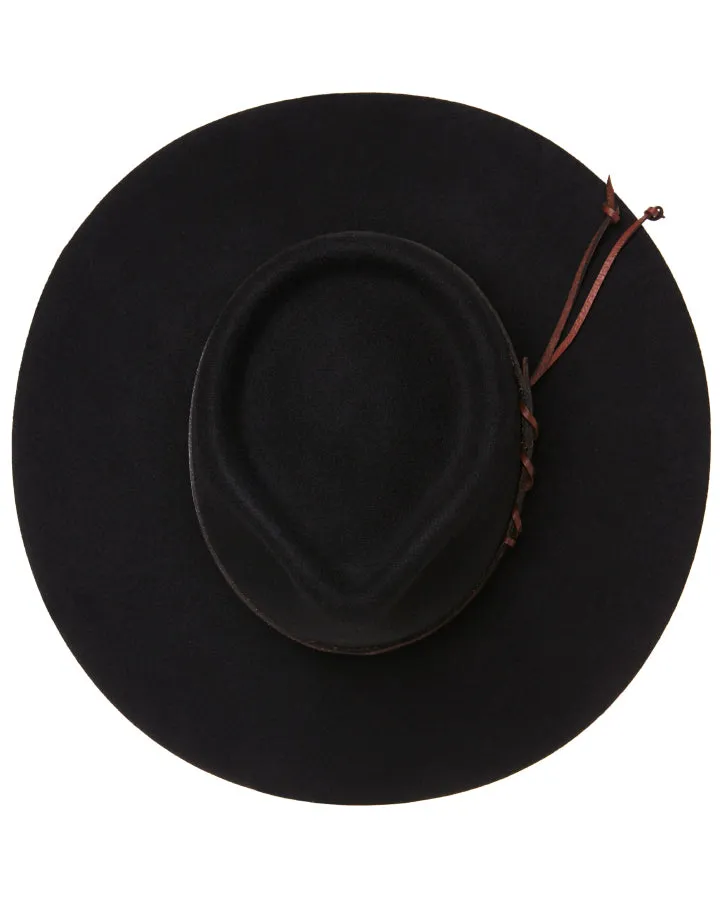 Statesman Big Australian Wool Felt Hat Black