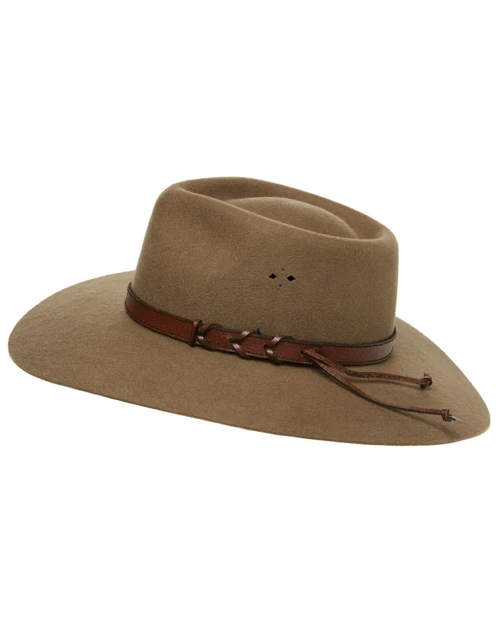 Statesman Big Australian Wool Felt Hat Riverstone