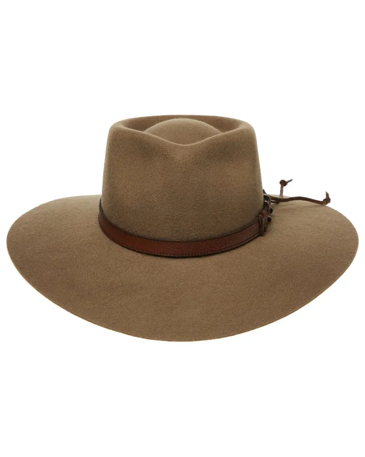 Statesman Big Australian Wool Felt Hat Riverstone