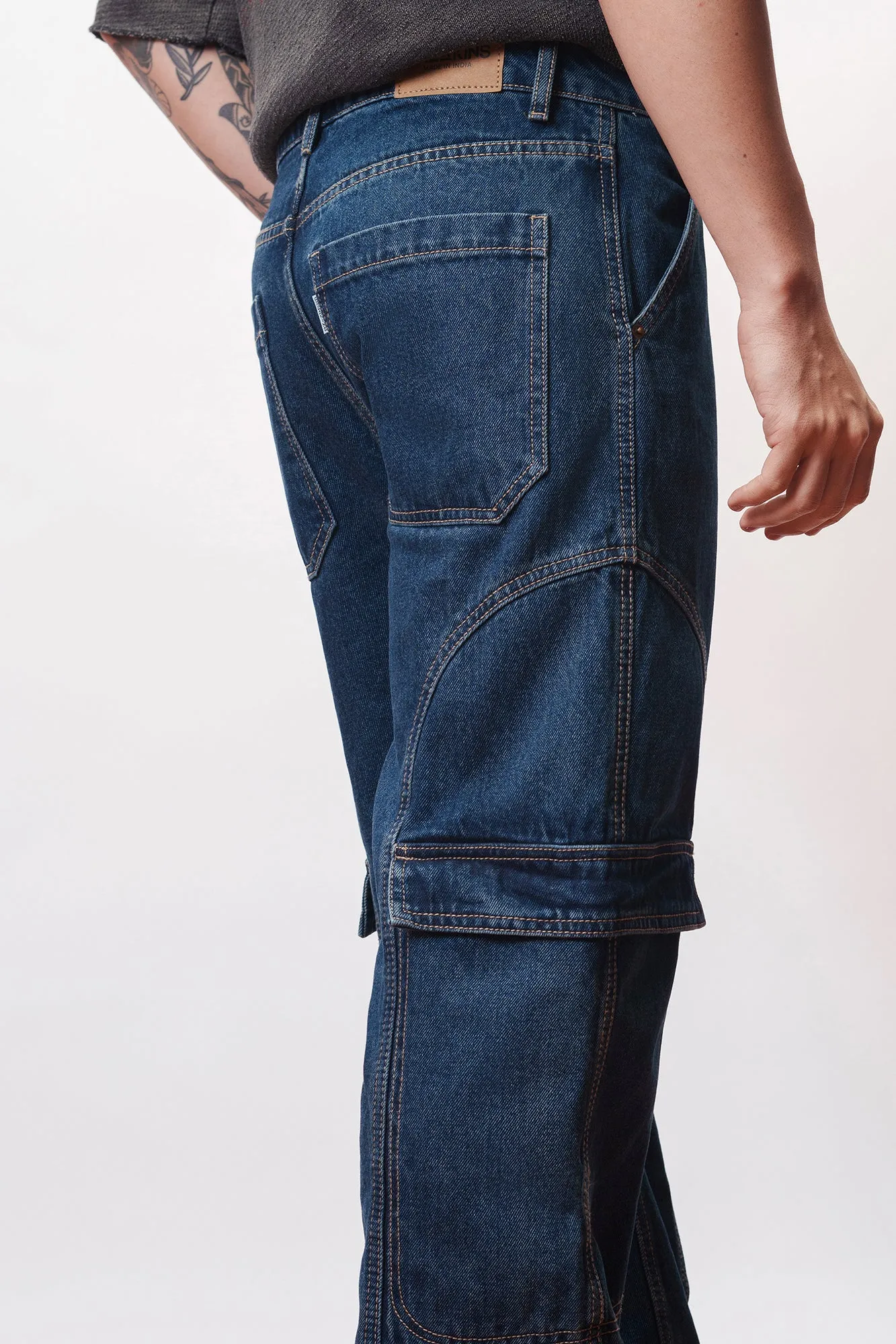 Streetstyle Indigo Men's Cargo Jeans