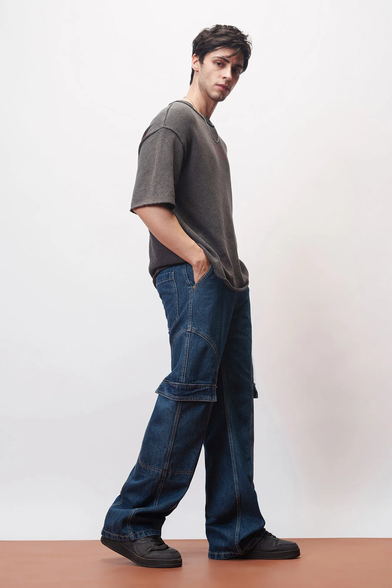 Streetstyle Indigo Men's Cargo Jeans