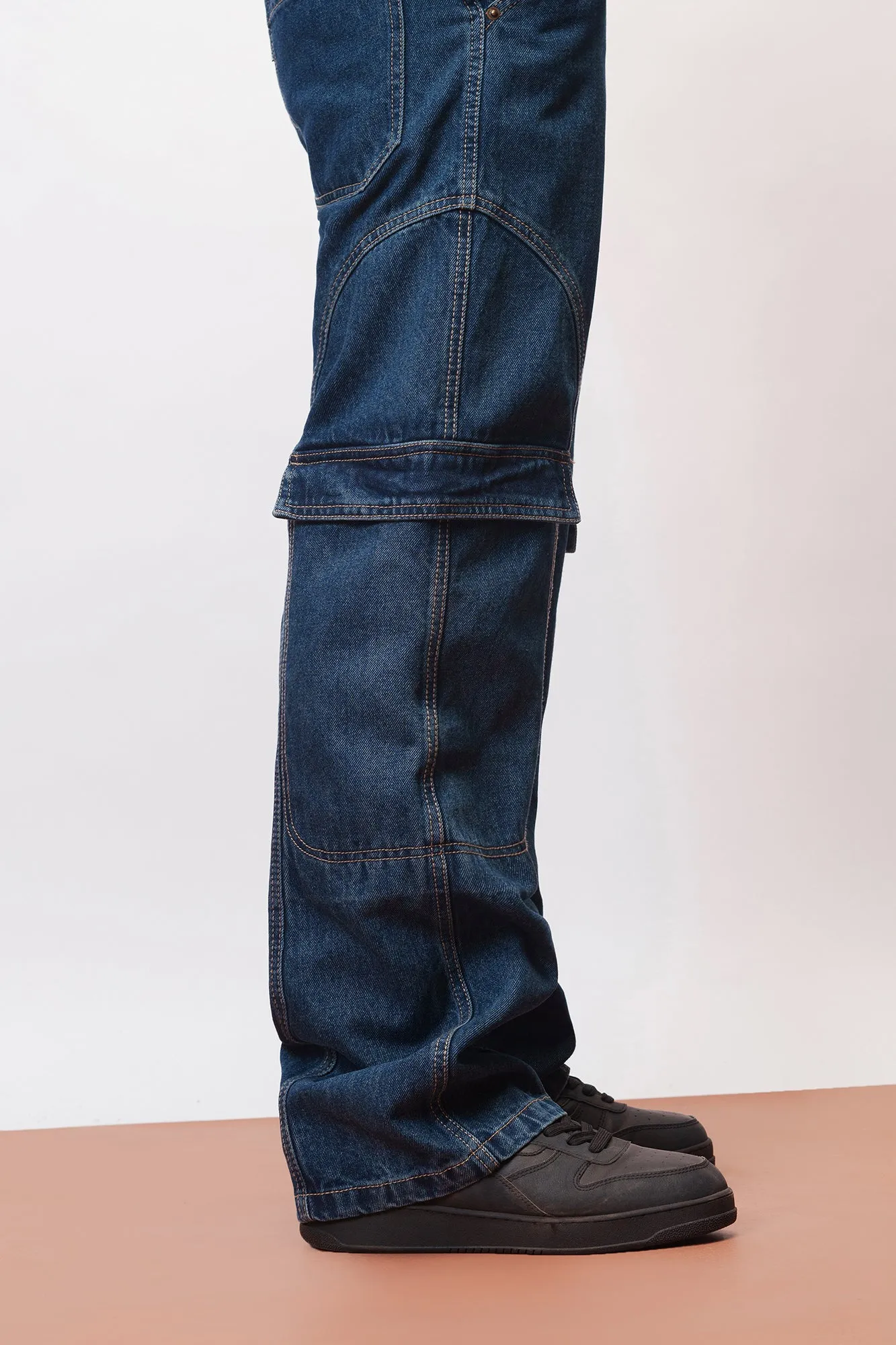 Streetstyle Indigo Men's Cargo Jeans