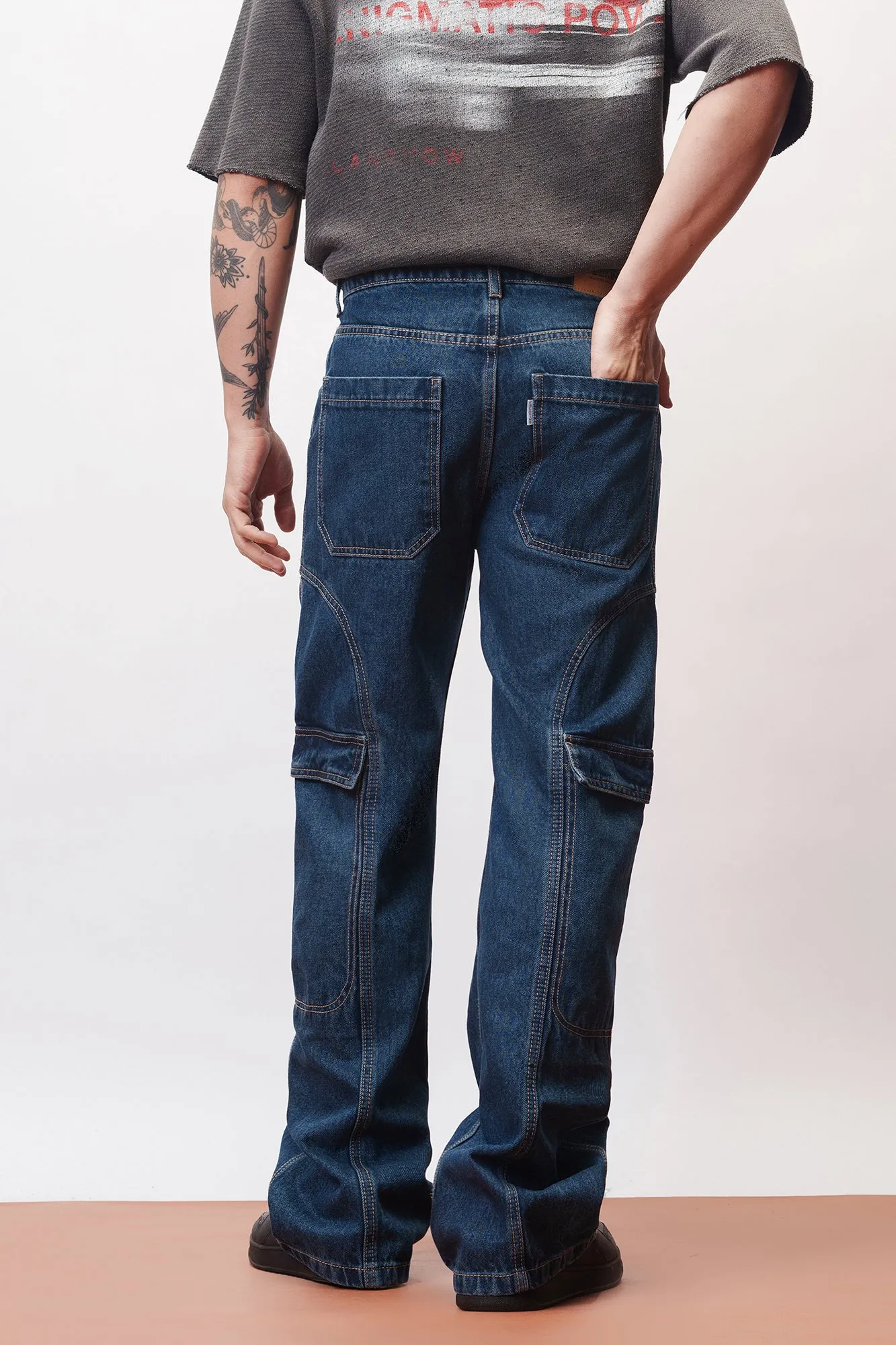 Streetstyle Indigo Men's Cargo Jeans