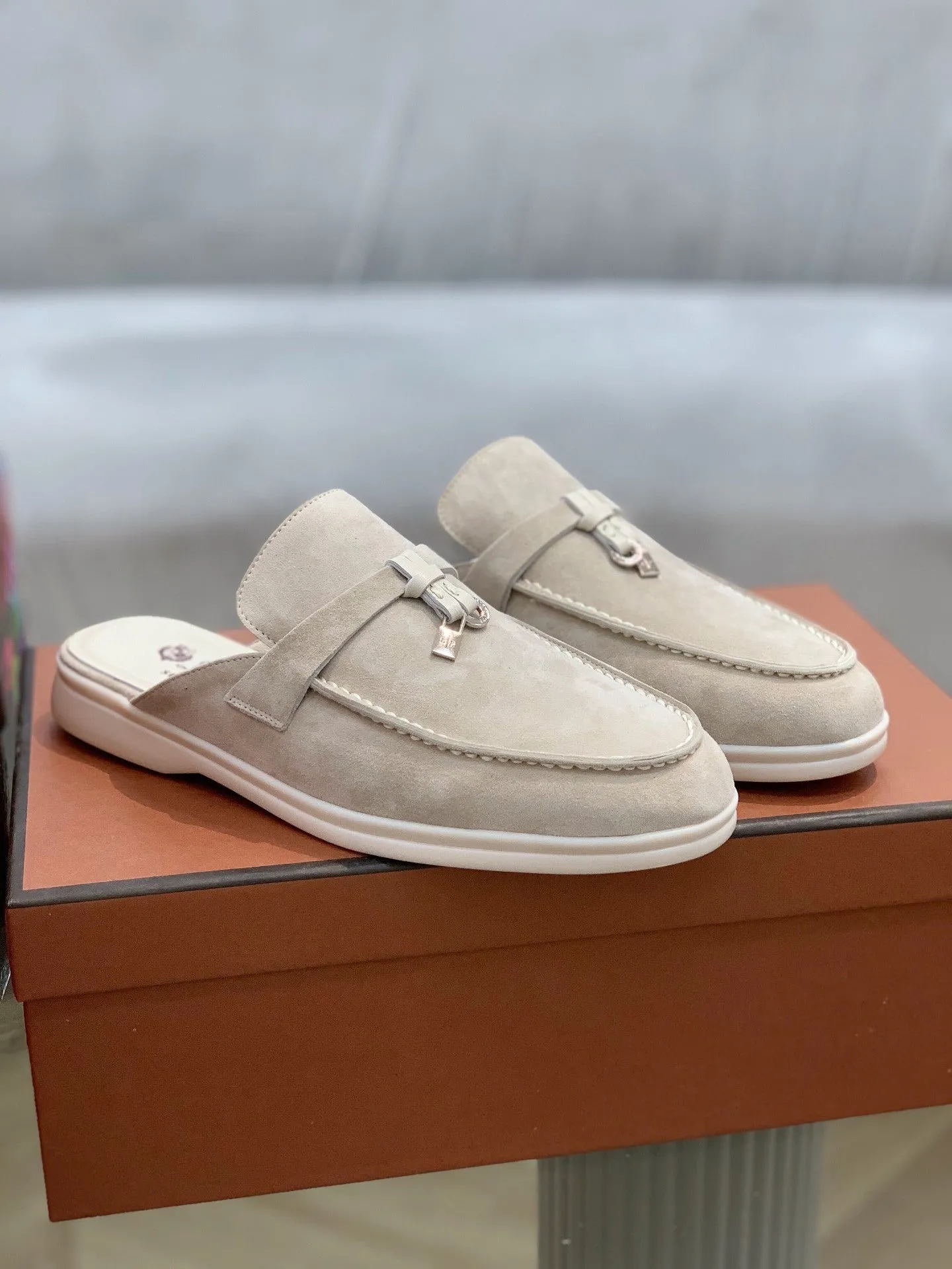Suede Mules