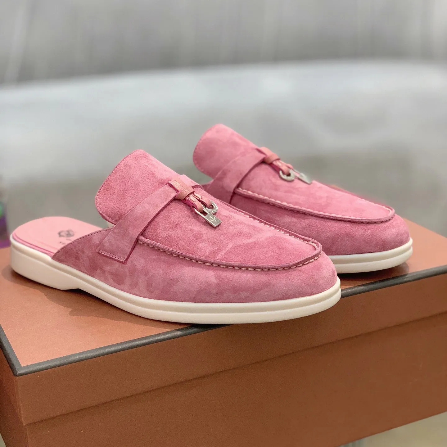 Suede Mules