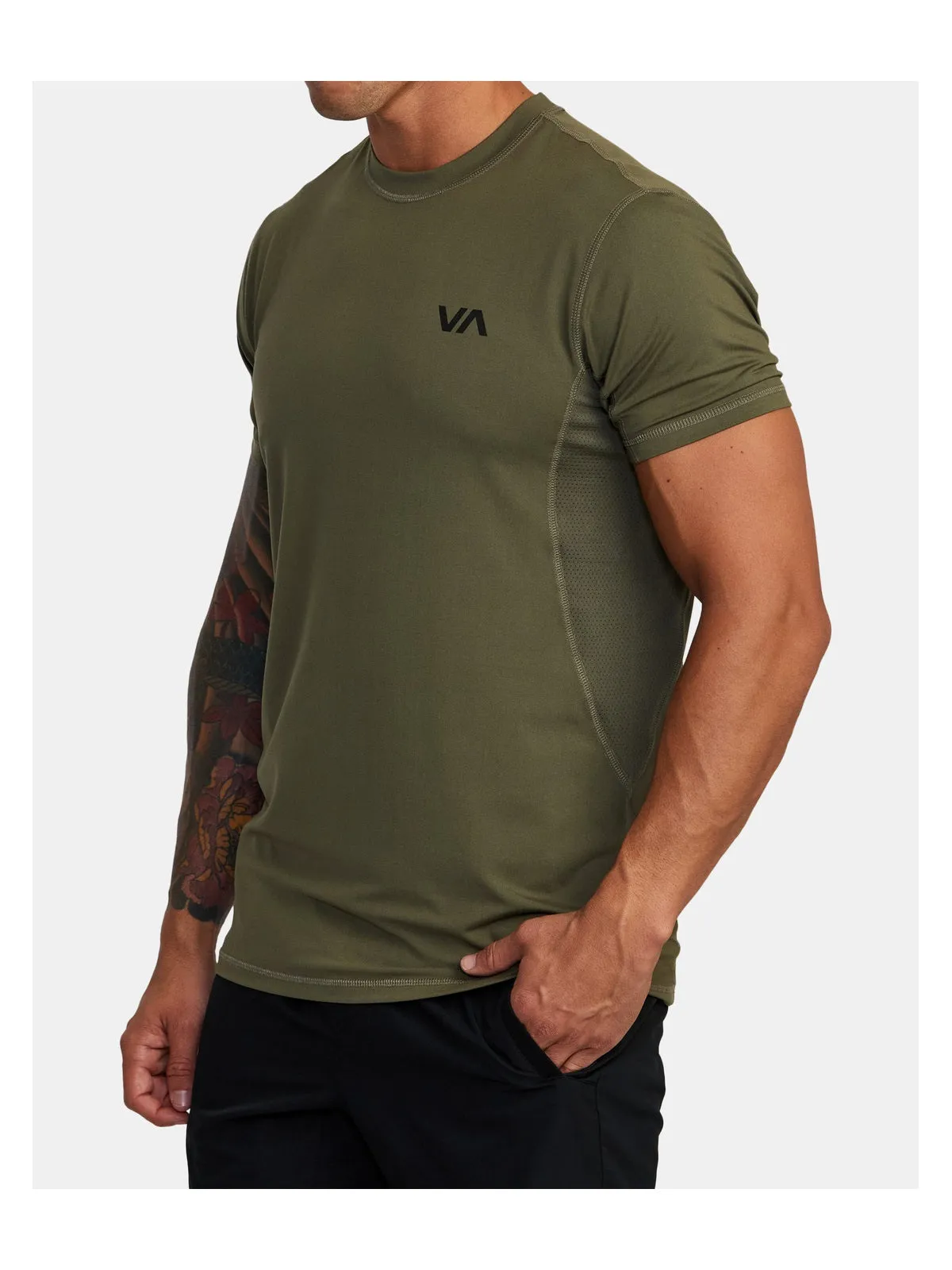 T-Shirt RVCA Sport Vent Ss zielony