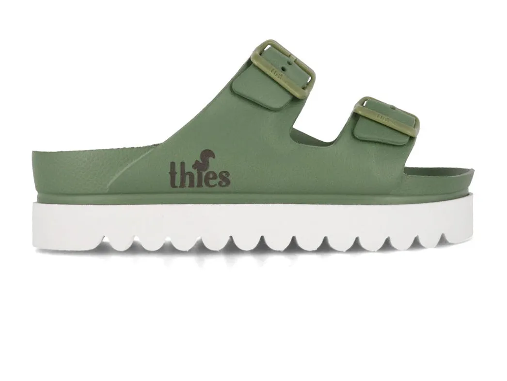 Thies Women Eco 'Platform Sandals', khaki