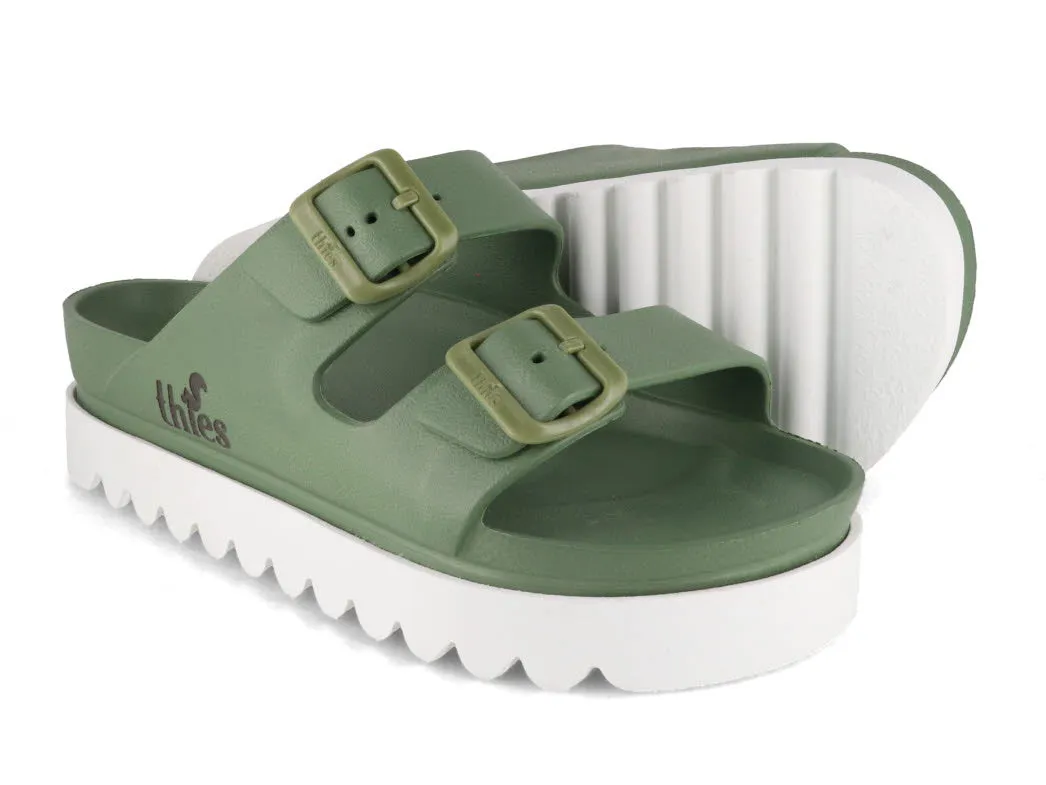 Thies Women Eco 'Platform Sandals', khaki