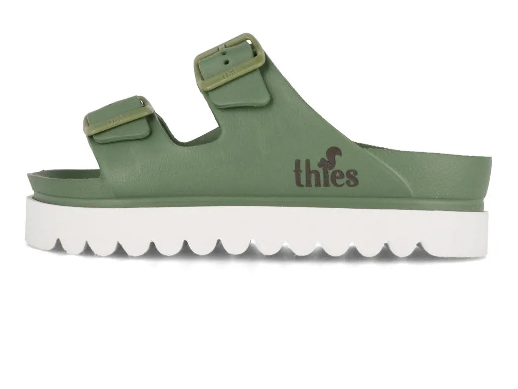 Thies Women Eco 'Platform Sandals', khaki