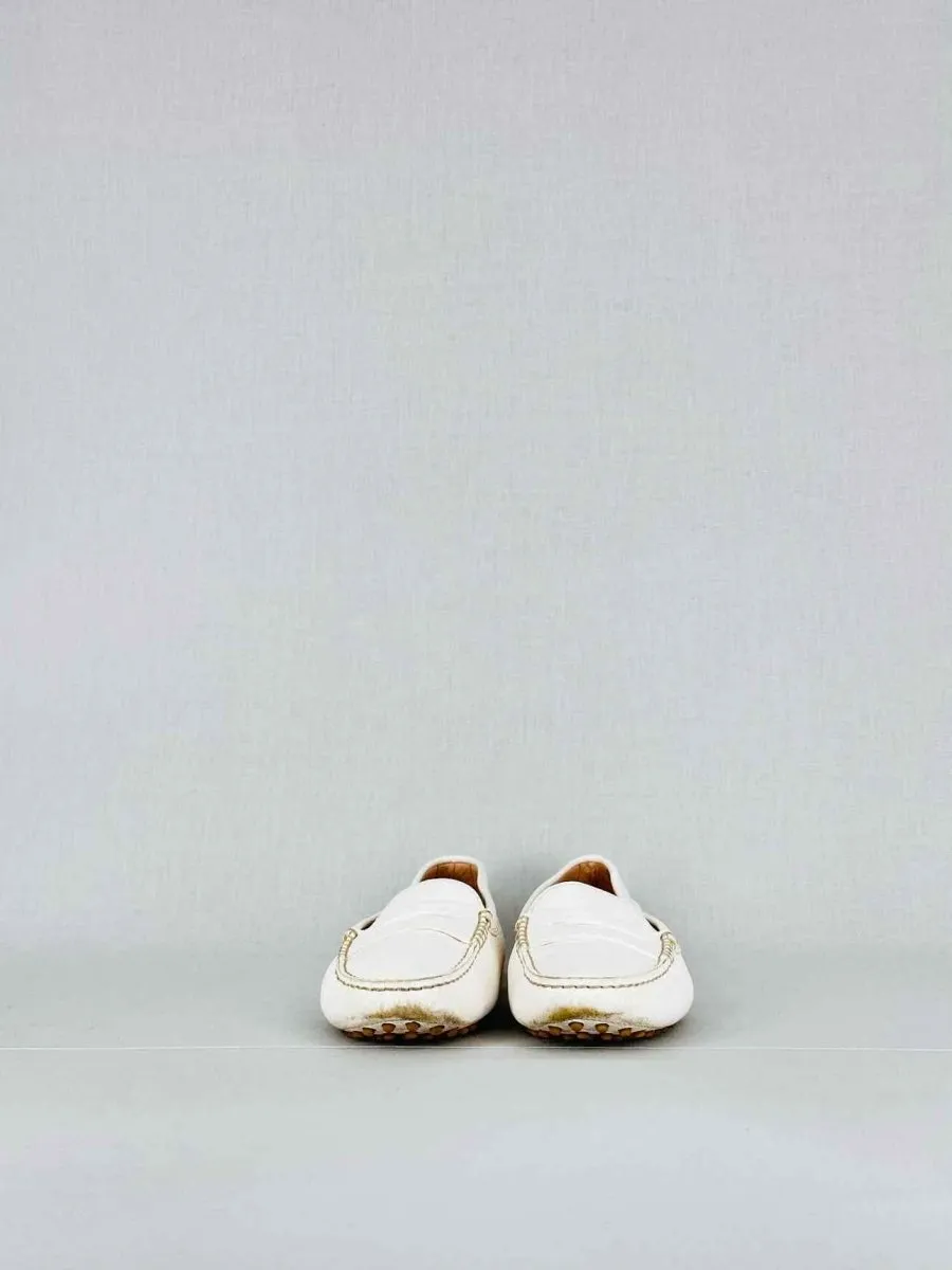 TOD'S Gommino White Loafers 35.5