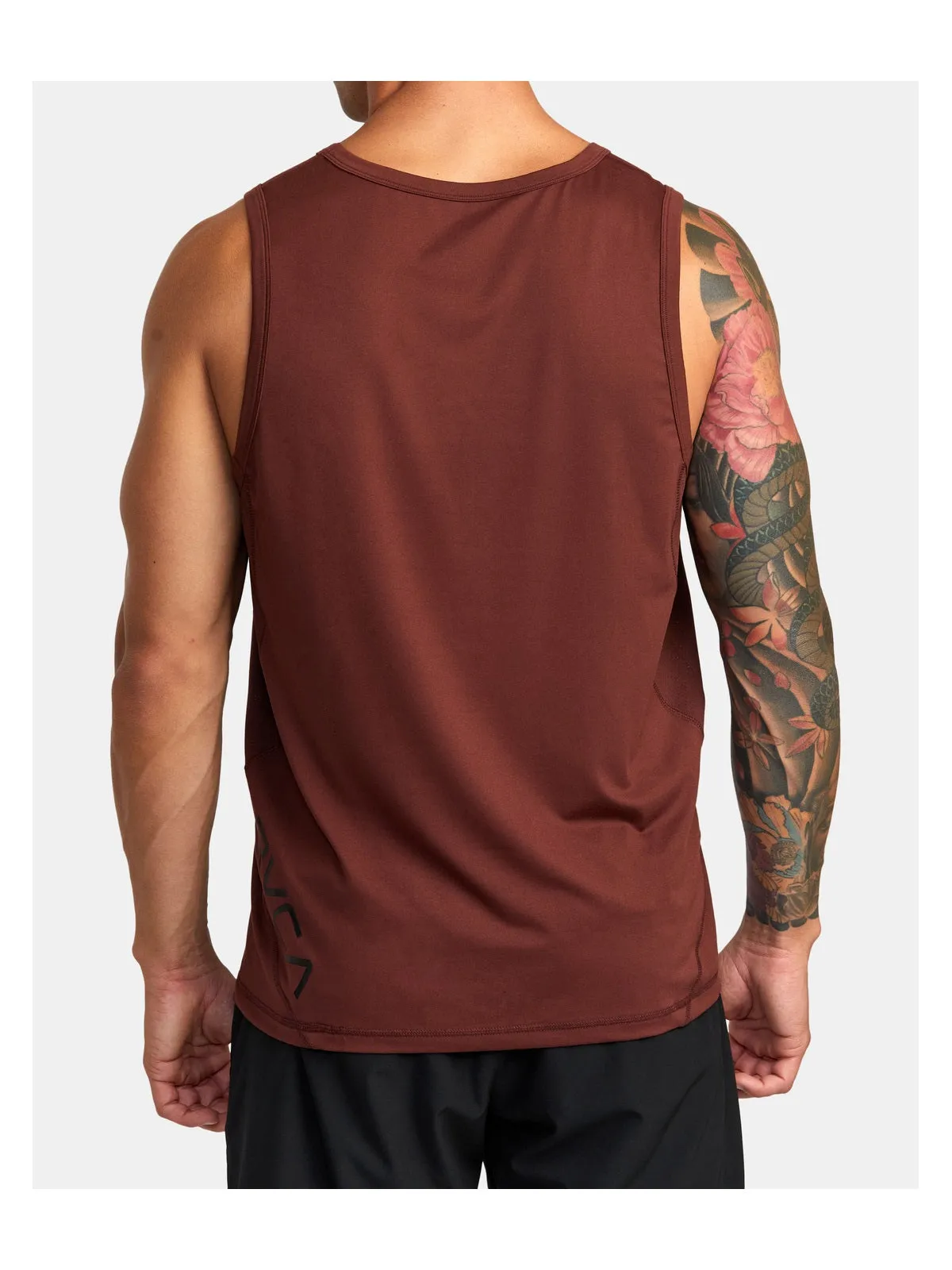 Top RVCA Sport Vent Sl brązowy