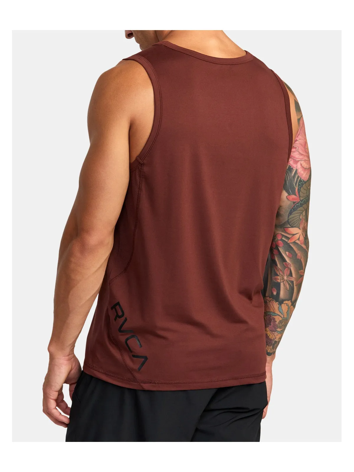 Top RVCA Sport Vent Sl brązowy