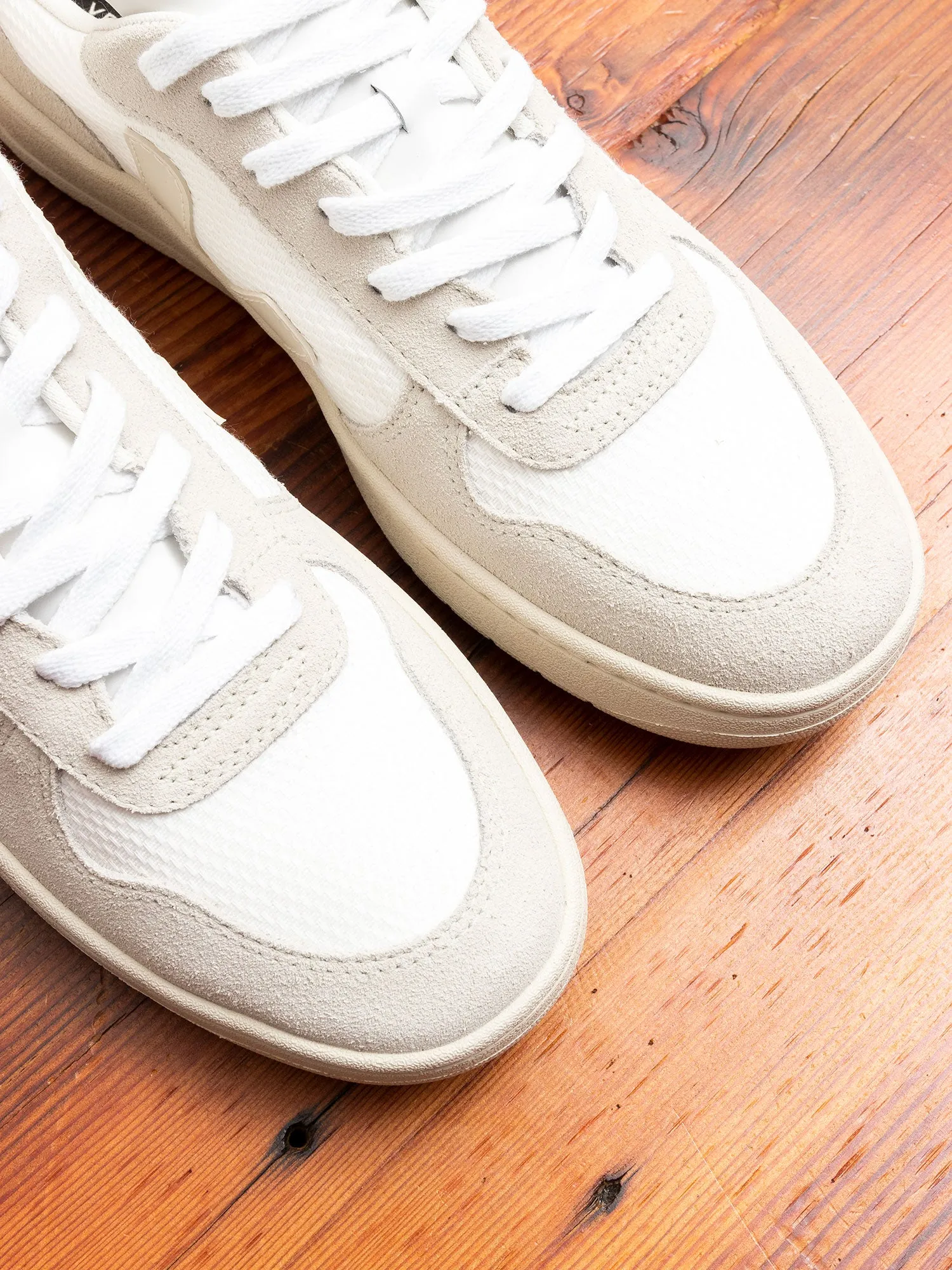 V-10 B-Mesh Sneaker in White Natural Pierre