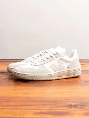 V-10 B-Mesh Sneaker in White Natural Pierre