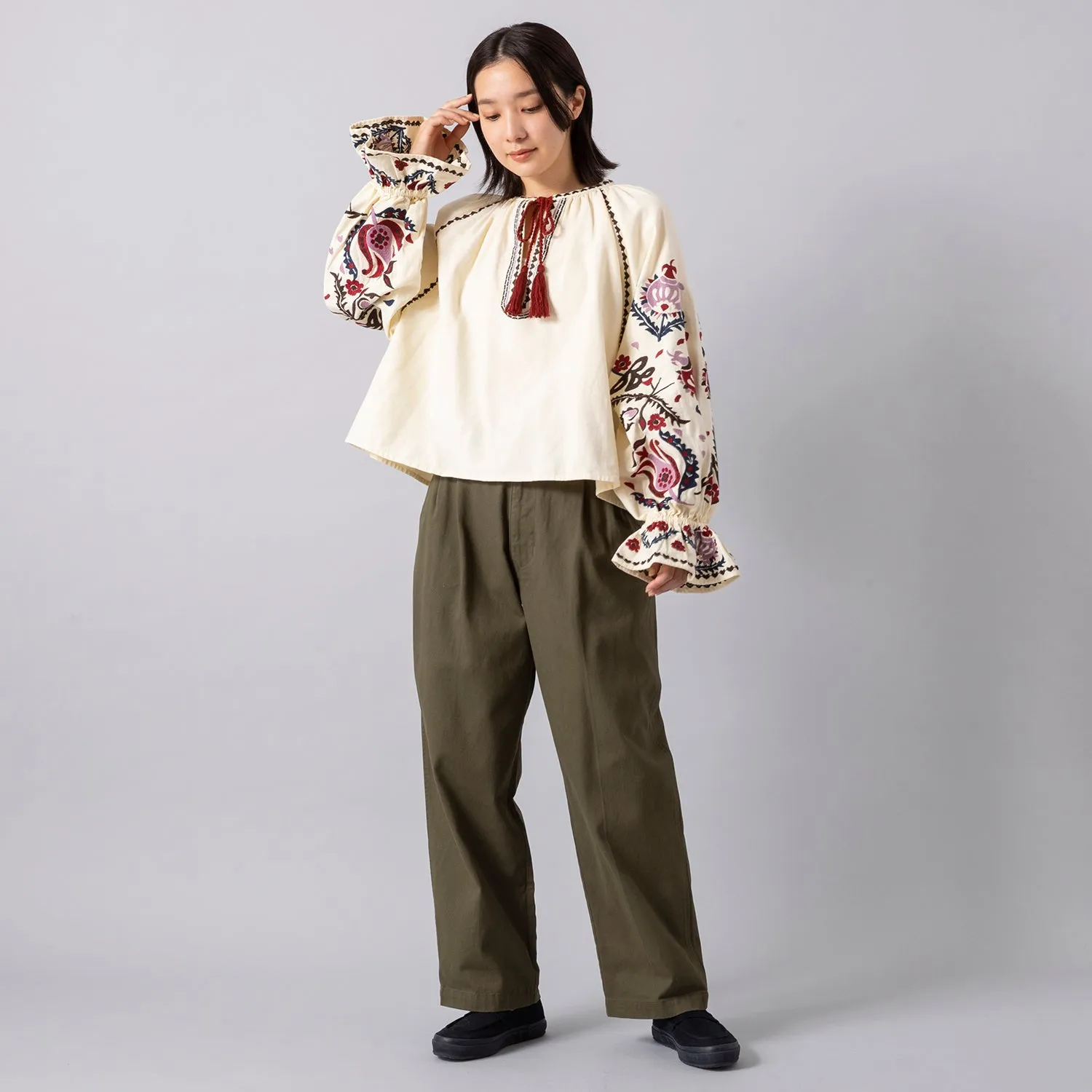 VENT BLANC  | ヴァンブラン プリュス　9oz コットンツイルトラウザーパンツ