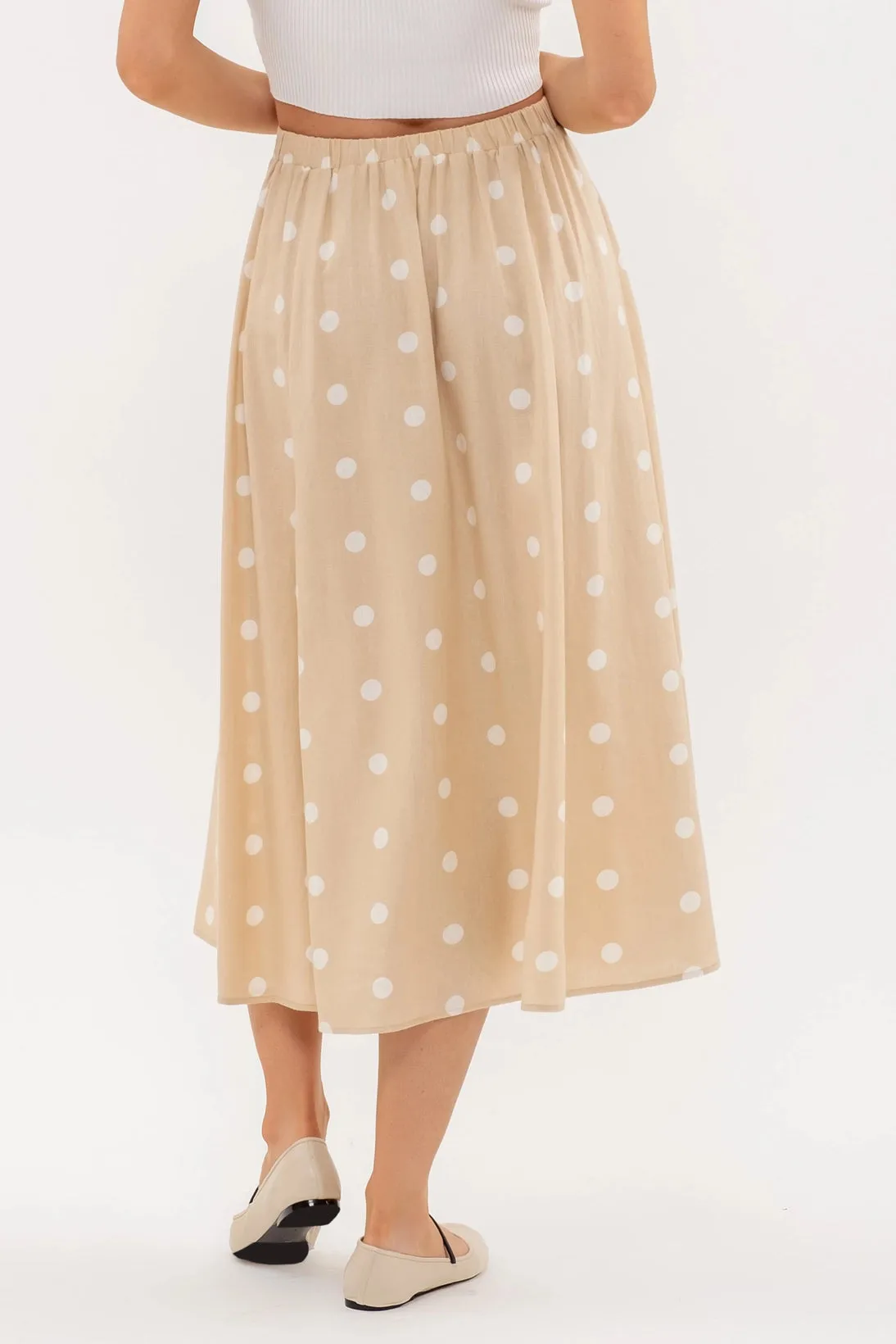 Vivian Polka Dot Midi Skirt