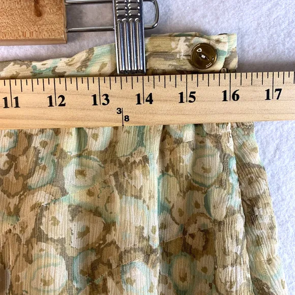 VTG Jones New York Women 100% Silk Maxi Skirt Sz 12 Y2K 90s Fairy Flowy Cottage