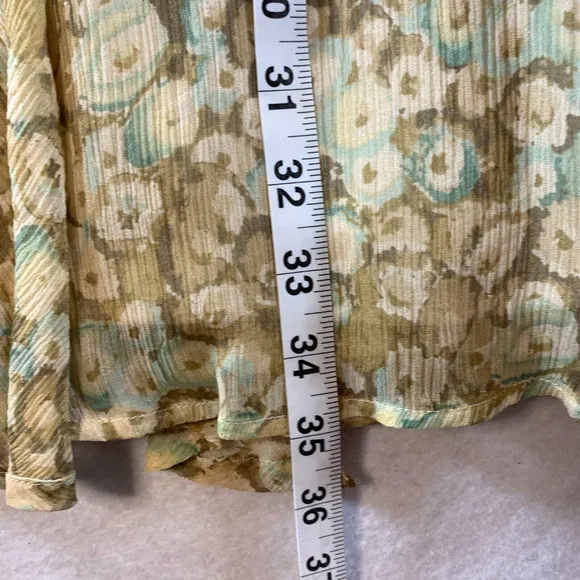 VTG Jones New York Women 100% Silk Maxi Skirt Sz 12 Y2K 90s Fairy Flowy Cottage