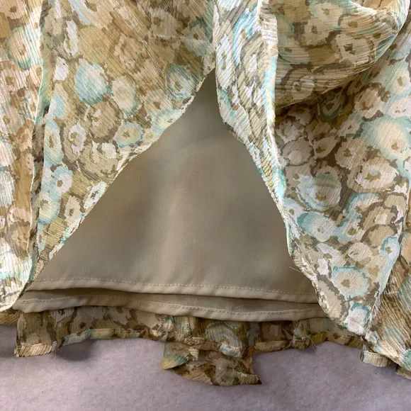 VTG Jones New York Women 100% Silk Maxi Skirt Sz 12 Y2K 90s Fairy Flowy Cottage