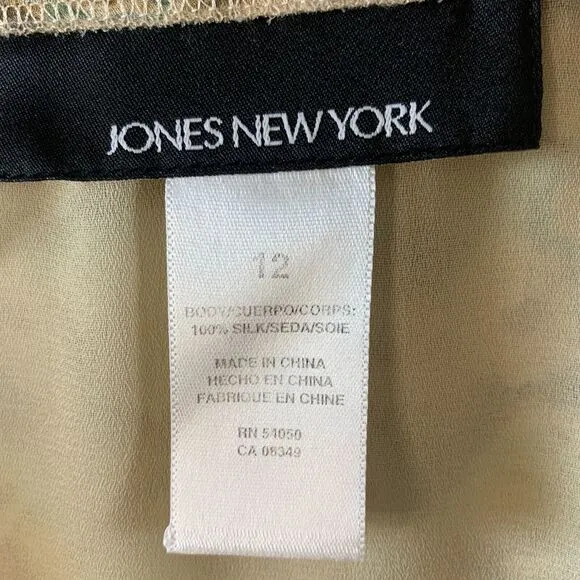 VTG Jones New York Women 100% Silk Maxi Skirt Sz 12 Y2K 90s Fairy Flowy Cottage