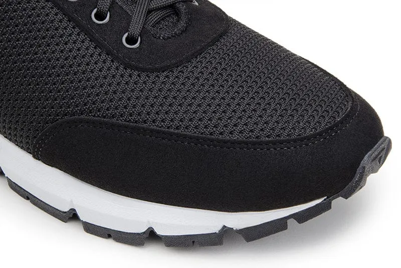 Wave Unisex Vegan Suede Sneakers | Black