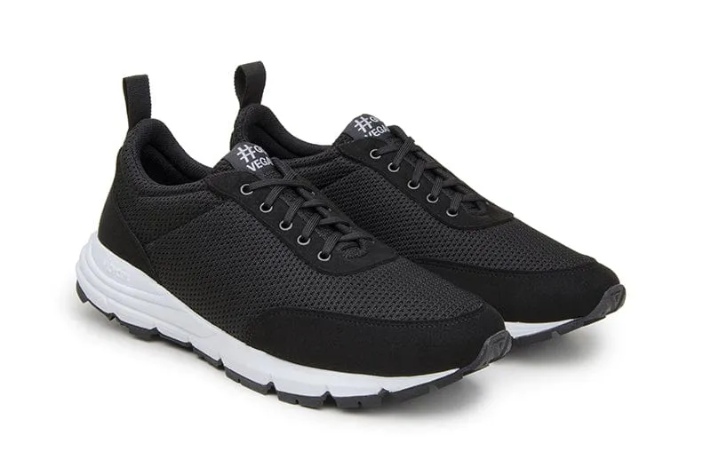 Wave Unisex Vegan Suede Sneakers | Black