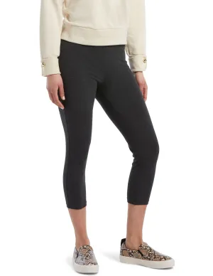 Wide Waistband Blackout Cotton Capri