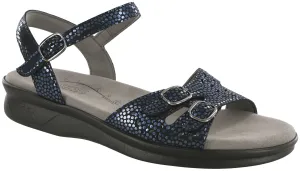 Women's Duo Quarter Strap Sandal in Navy Perla
