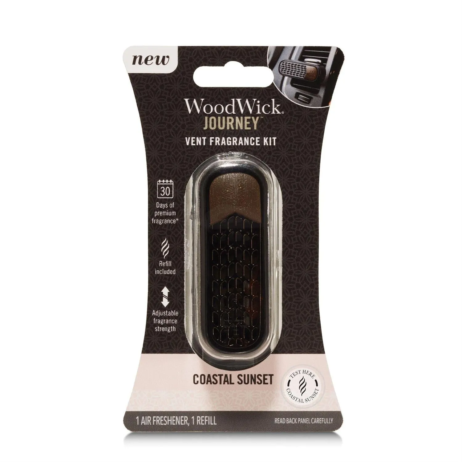 WoodWick Journey Vent Diffuser - Coastal Sunset