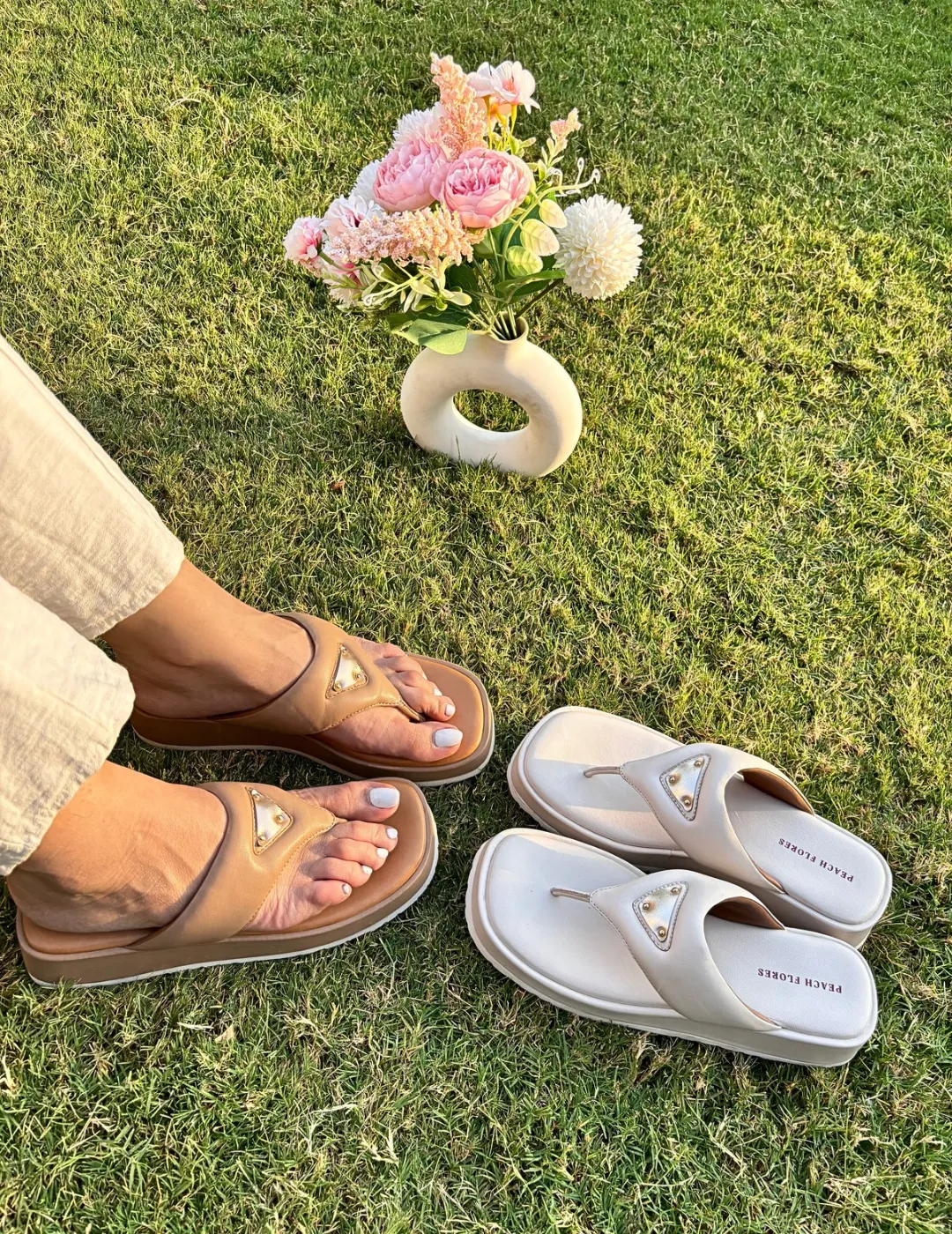 Wrap Leather Flats